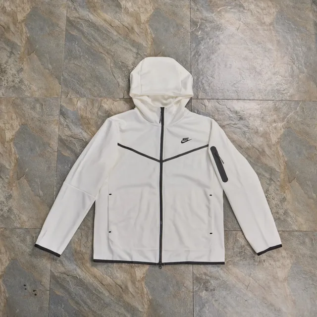 Nike Tech Fleece Hooded Jacket White/Black