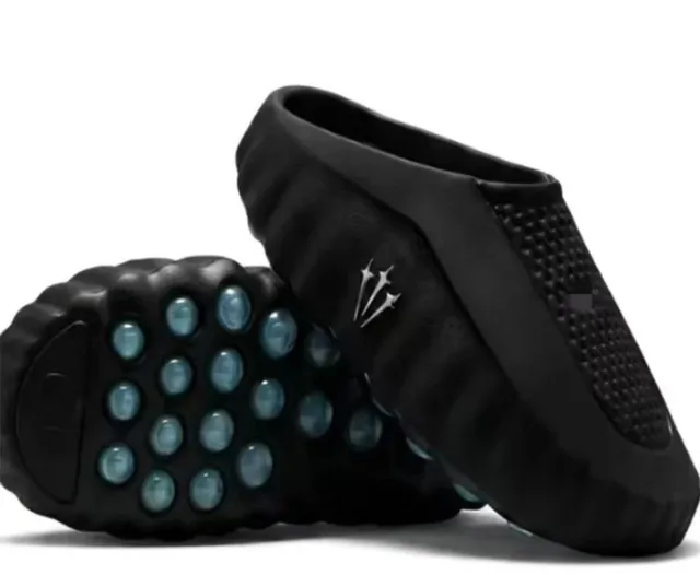 Nike × NOCTA Foam Slide Black with Teal Pods