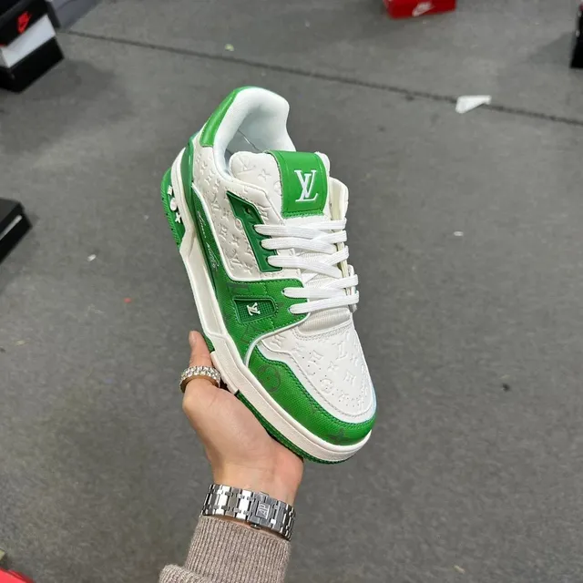 Louis Vuitton LV Trainer Monogram Green