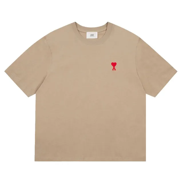 AMI Paris Cotton T-Shirt Heart Logo