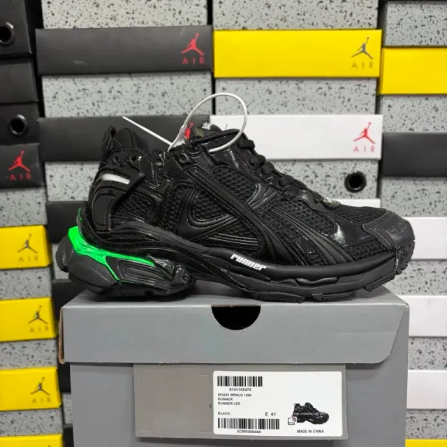 Balenciaga Speed Trainer Black with Neon Green Accents