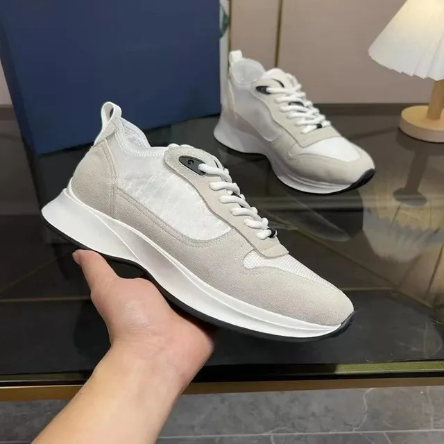 Dior Low-Top Sneaker Neutral Mesh-Suede
