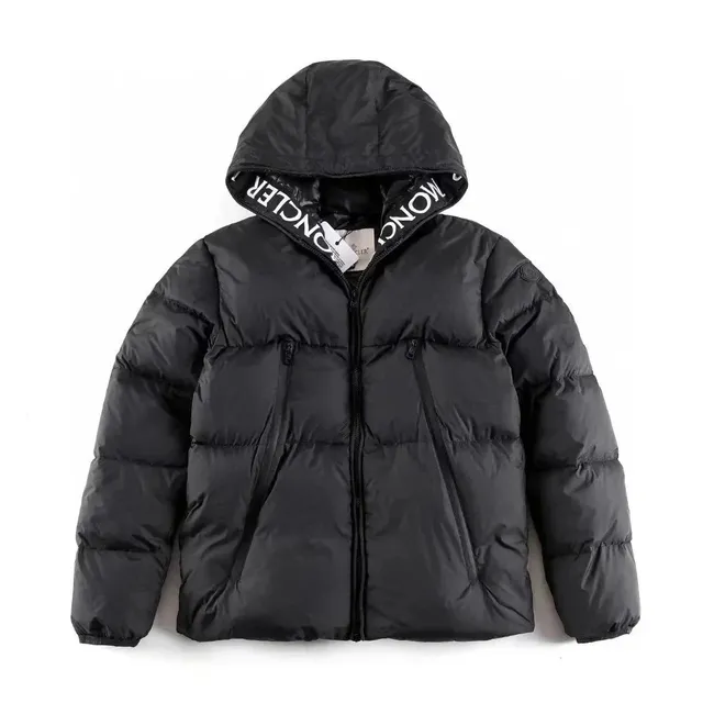 Moncler Puffer Jacket Logo Hood Trim