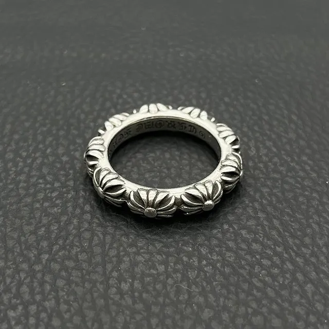 Chrome Hearts Floral Ring Silver