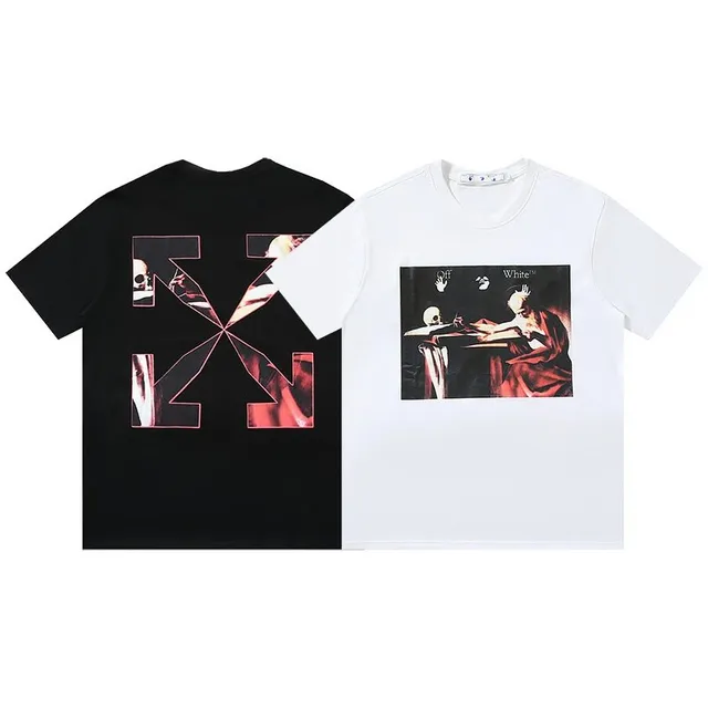 Off-White Graphic T-Shirt Diagonal Arrow / Vanitas Print