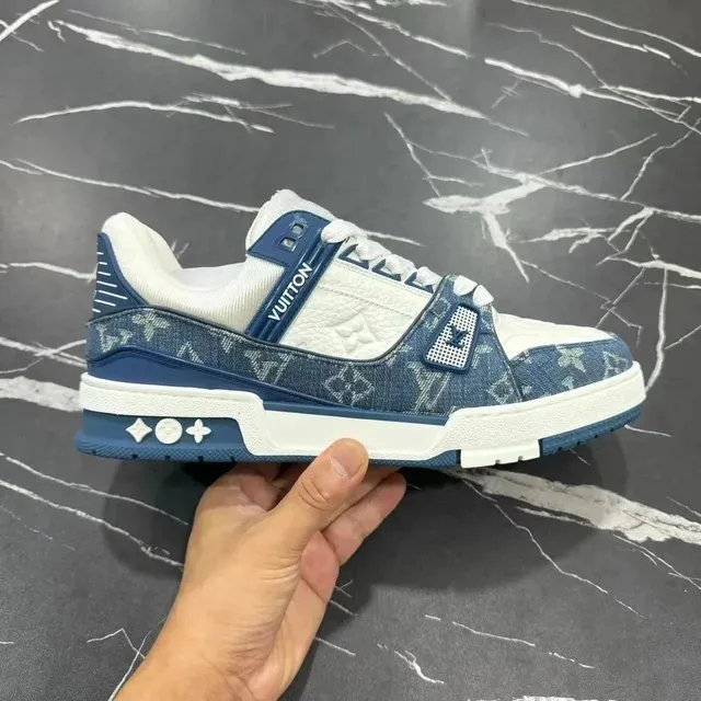 Louis Vuitton LV Trainer Monogram Denim