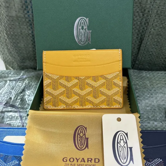 Goyard Card Holder Goyardine Canvas