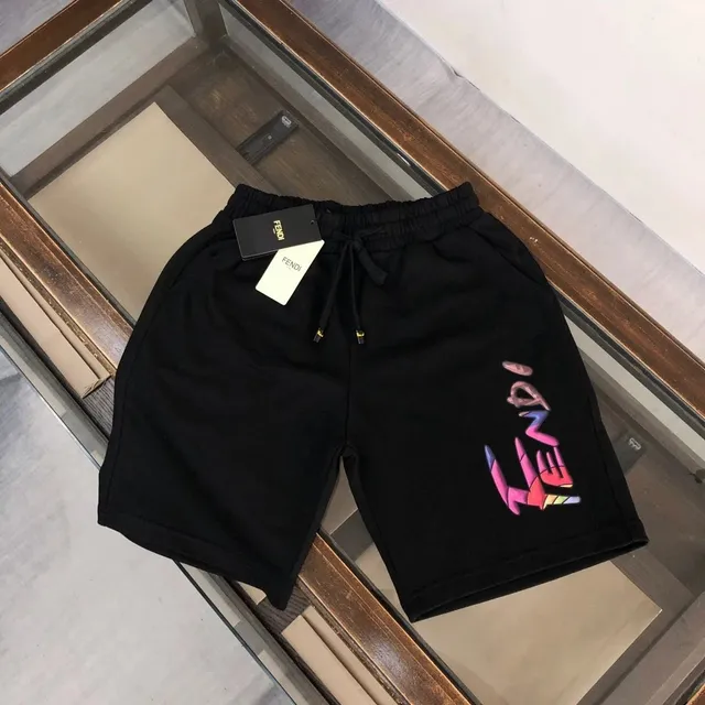 Fendi Logo Shorts Rainbow Logo