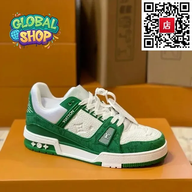 Louis Vuitton LV Trainer Monogram Green