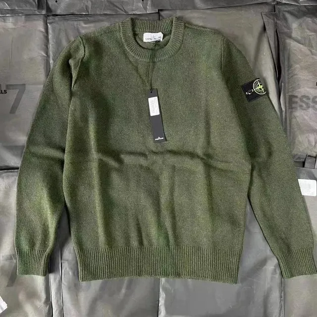 Stone Island Crewneck Sweater Olive Green