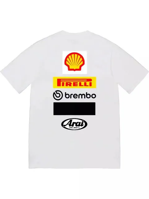 Supreme Racing Logos Tee Shell Pirelli Brembo Arai