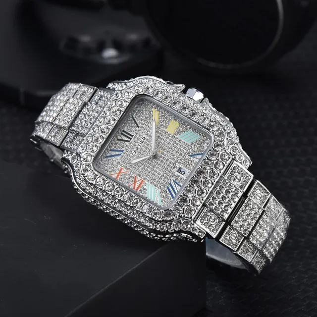 Cartier Santos Fully Iced
