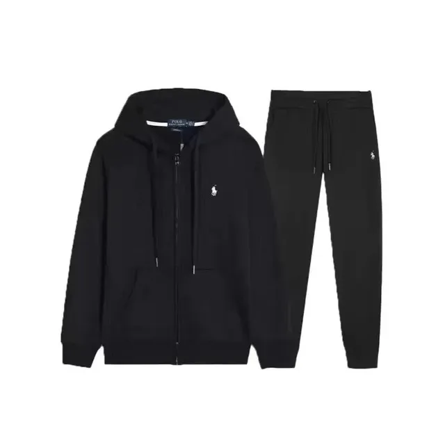 Polo Ralph Lauren Hoodie and Jogger Set Solid Black