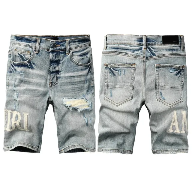 Amiri Distressed Denim Shorts
