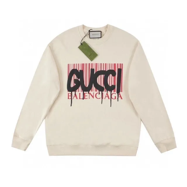 Gucci × Balenciaga Crewneck Sweatshirt Barcode Logo Print