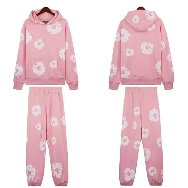 Hoodie and Jogger Set Floral Print