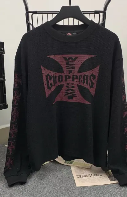 Long Sleeve Thermal Top West Choppers Cross Logo