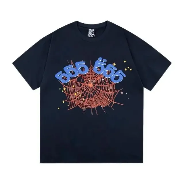 Sp5der Spider Web Graphic Tee 555 Spider Web