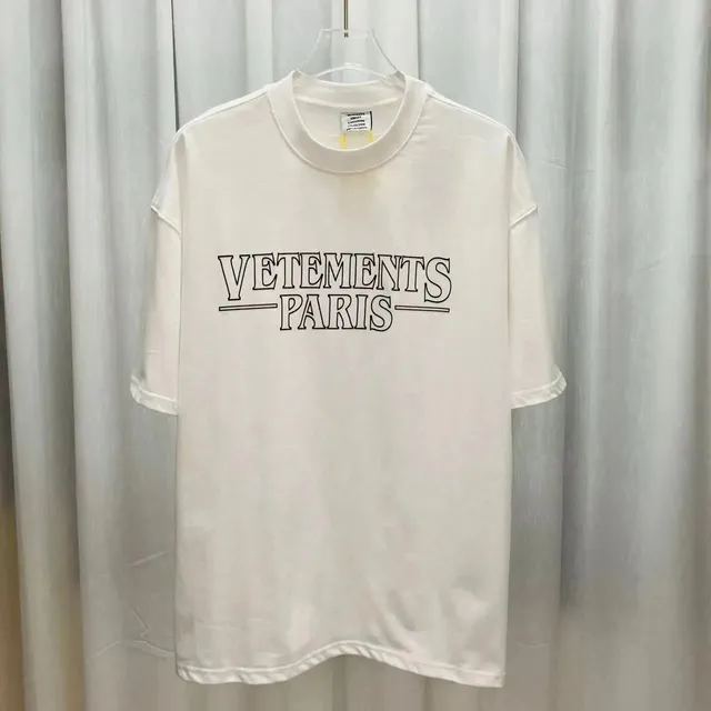 Logo T-Shirt Vetements Paris Outline