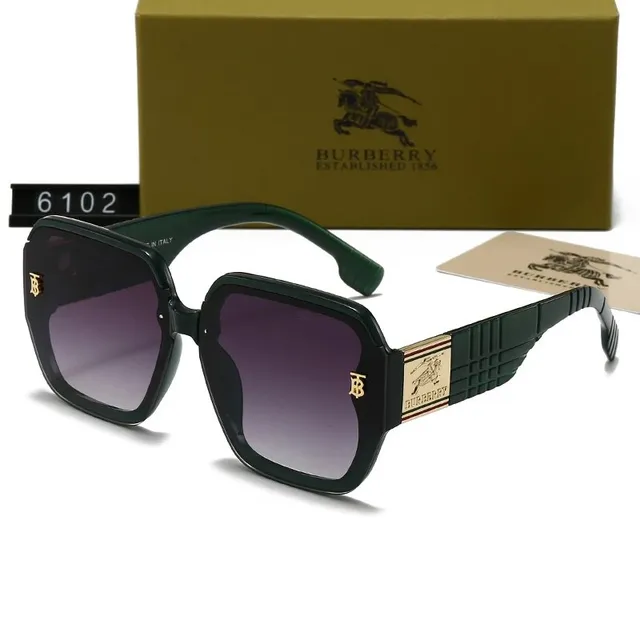 Burberry Square Sunglasses Checkered Temple