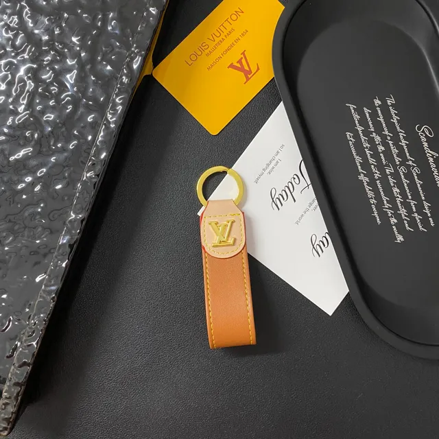Louis Vuitton Key Holder Leather with Gold Hardware