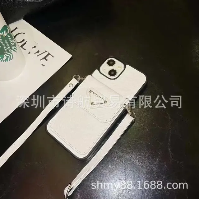 Prada Phone Wallet Case Triangle Logo