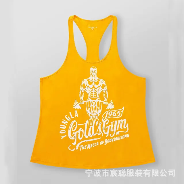 Racerback Tank Top Gold's Gym 1965 Graphic
