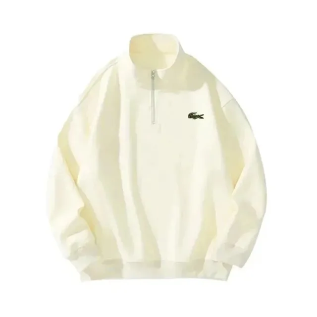 Lacoste Half-Zip Sweatshirt Cream
