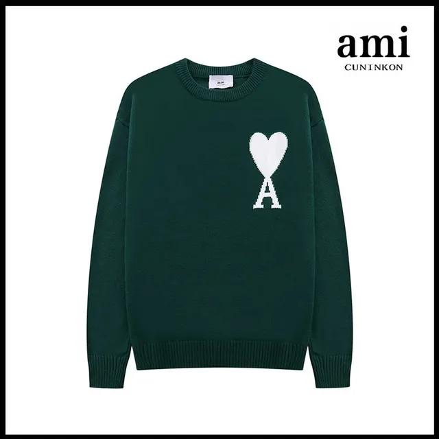 AMI Paris Knit Sweater Heart Logo