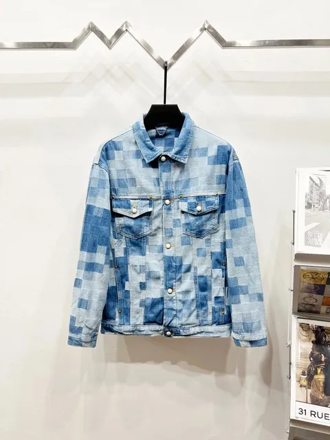 Dior Denim Jacket Patchwork Check