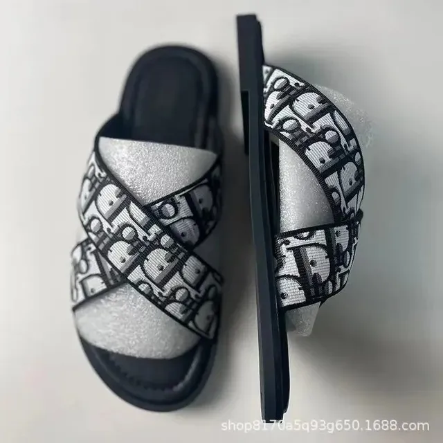 Dior B22 Slide Oblique Logo