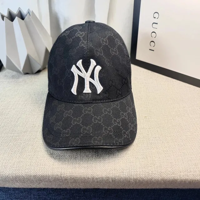 Gucci × MLB Baseball Cap GG Monogram NY Yankees