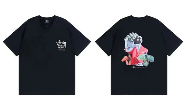 Stüssy Graphic T-Shirt Mushrooms in the Clouds
