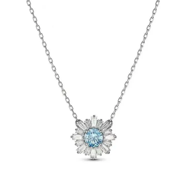 Tiffany & Co. Flower Pendant Aquamarine and Diamond