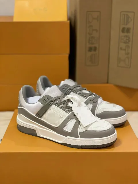 Louis Vuitton LV Trainer White Grey