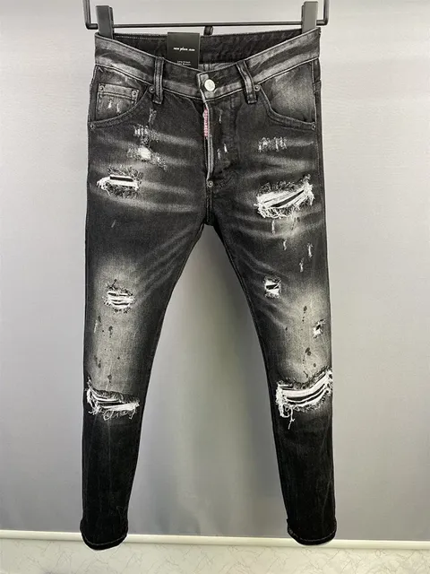 Dsquared2 Distressed Skinny Jeans Destroyed Wash