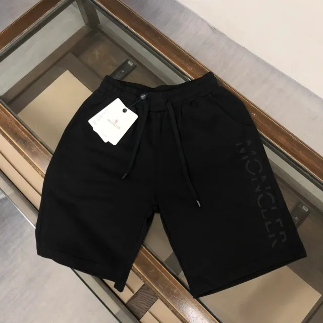Moncler Logo-Print Sweat Shorts Black