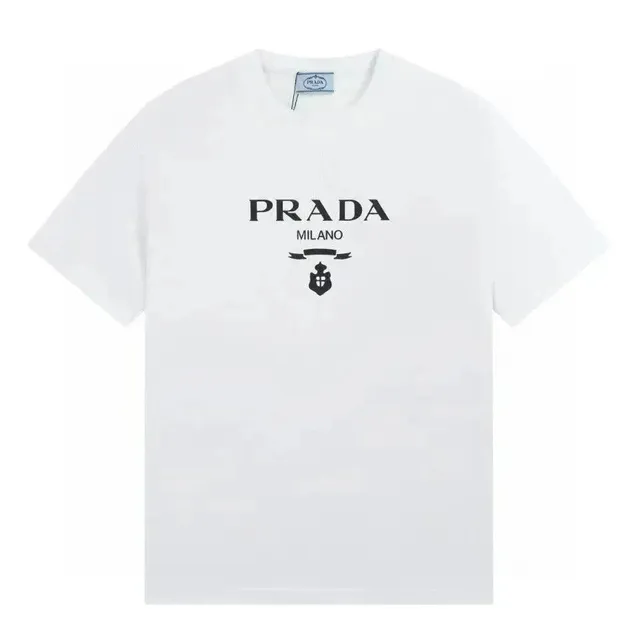 Prada Logo T-Shirt Milano Shield Print