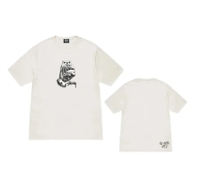 Stüssy × Off-White Graphic T-Shirt Playing Cards Print