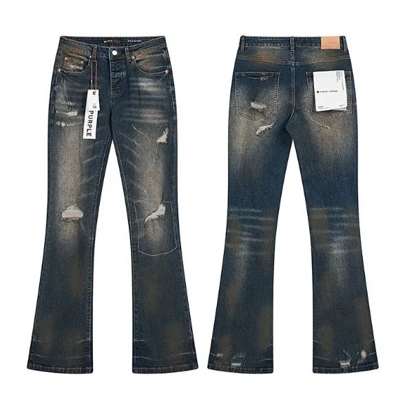 Flared Jeans Distressed Wash