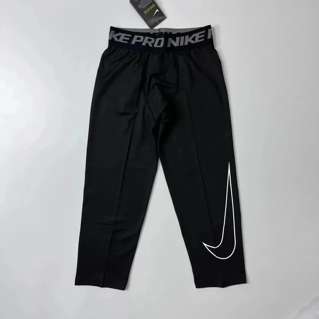 Nike Pro Tights Black with White Swoosh