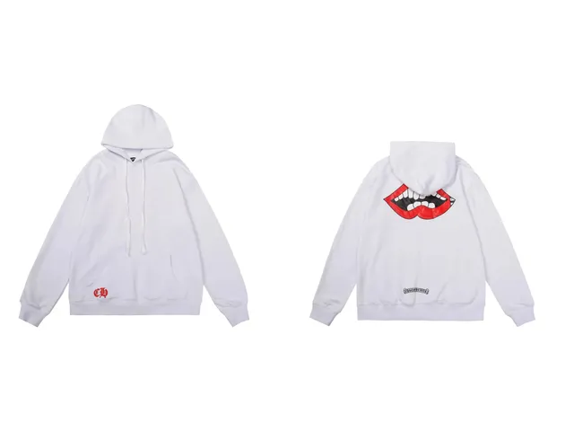 Chrome Hearts Hoodie Lips Print