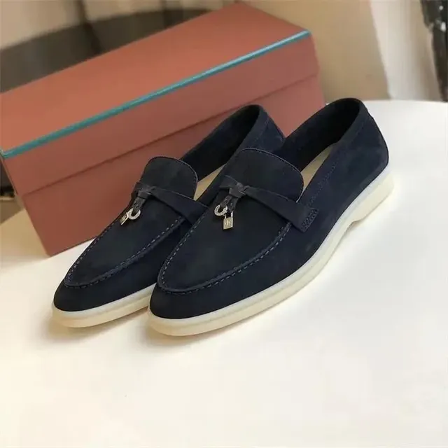 Berluti Loafer Suede with Padlock Detail