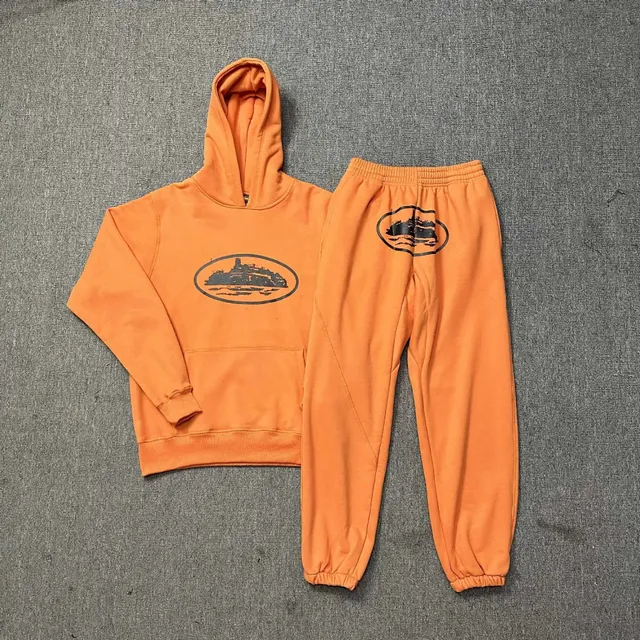 Hoodie and Joggers Set Oval Graphic Print