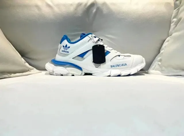 Balenciaga × Adidas Speed Trainer White Blue