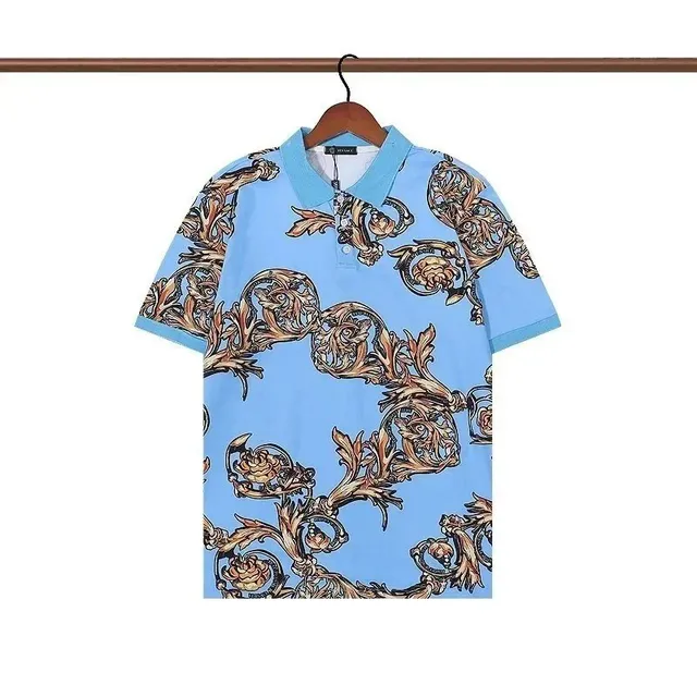 Versace Polo Shirt Baroque Print