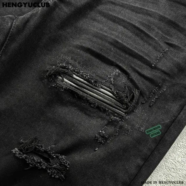 Amiri Distressed Jeans Ripped Black