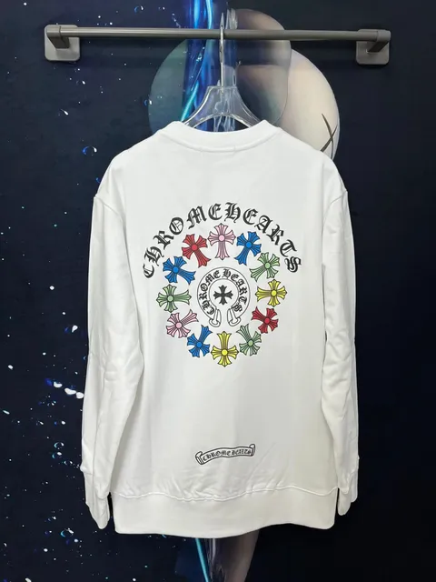 Chrome Hearts Crewneck Sweatshirt Multi-Color Cross Logo