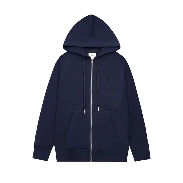 AMI Paris Zip-Up Hoodie