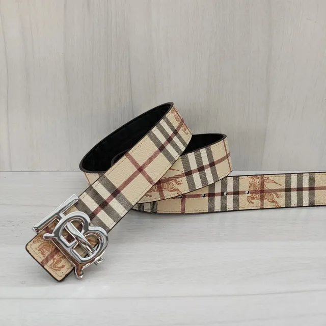 Burberry Check Print Belt